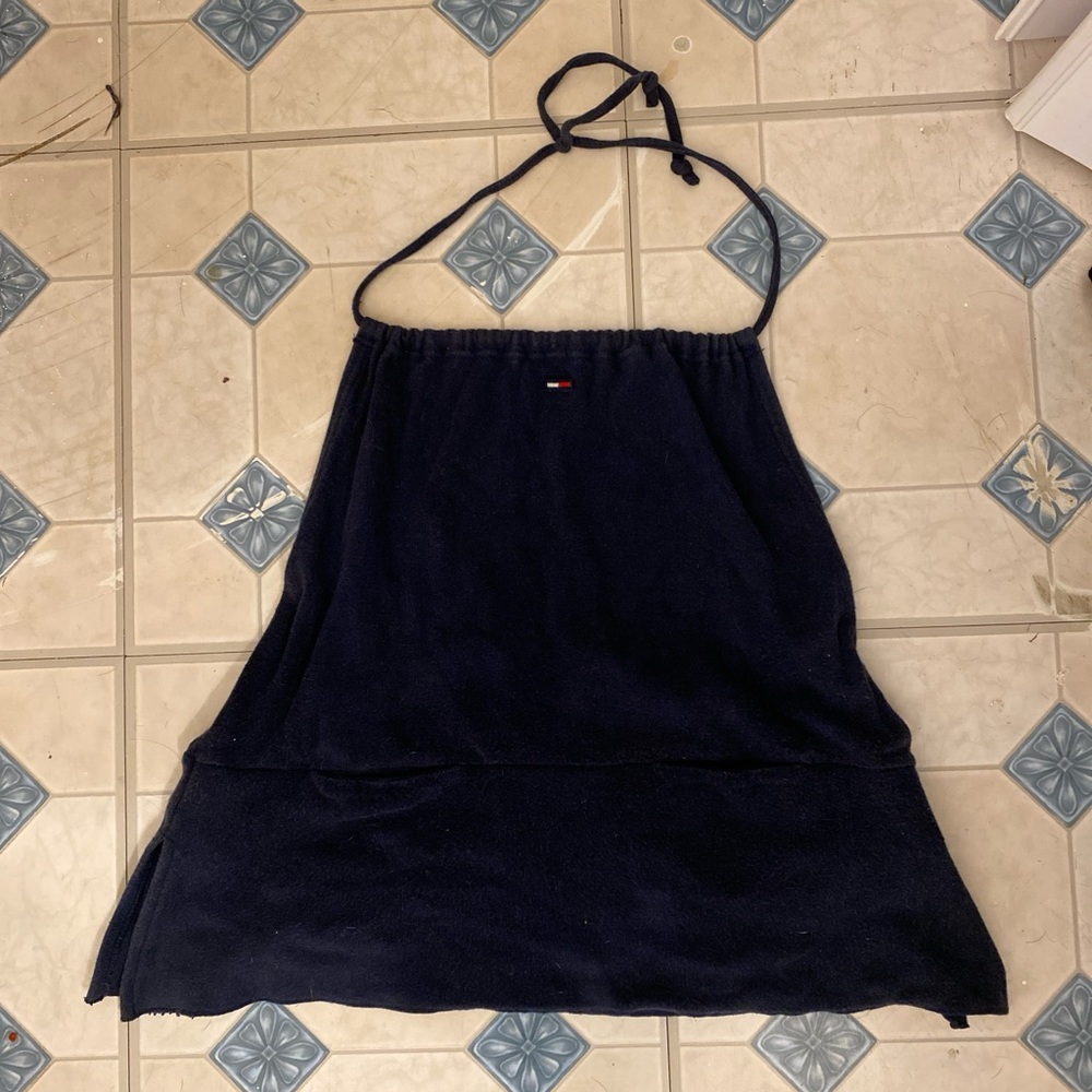 Tommy Hilfiger Black Sweater with Red Logo